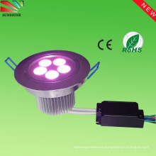 Luz de techo de 5 * 3W RGB 3in1 LED / luz abajo